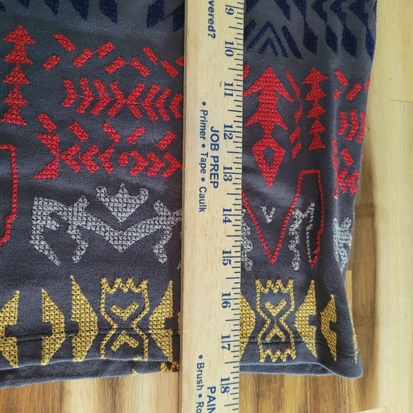 Willow & Clay Womens Size Medium Colorful Aztec Embroidered Pull On Pencil Skirt - Picture 8 of 8